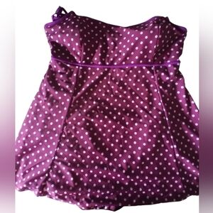 3/$15 Danify purple one pc swim dress adjustable straps